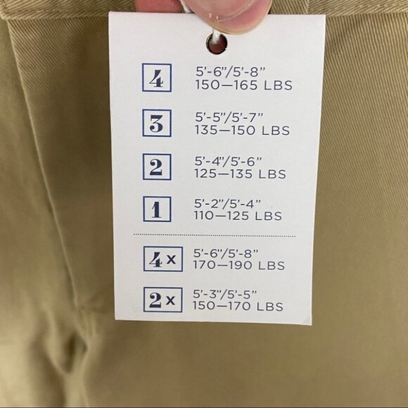 NWT Peter Manning Lightweight Chino Dress Pants Khaki Size 28 by 27 New Tags Tan - Picture 6 of 14